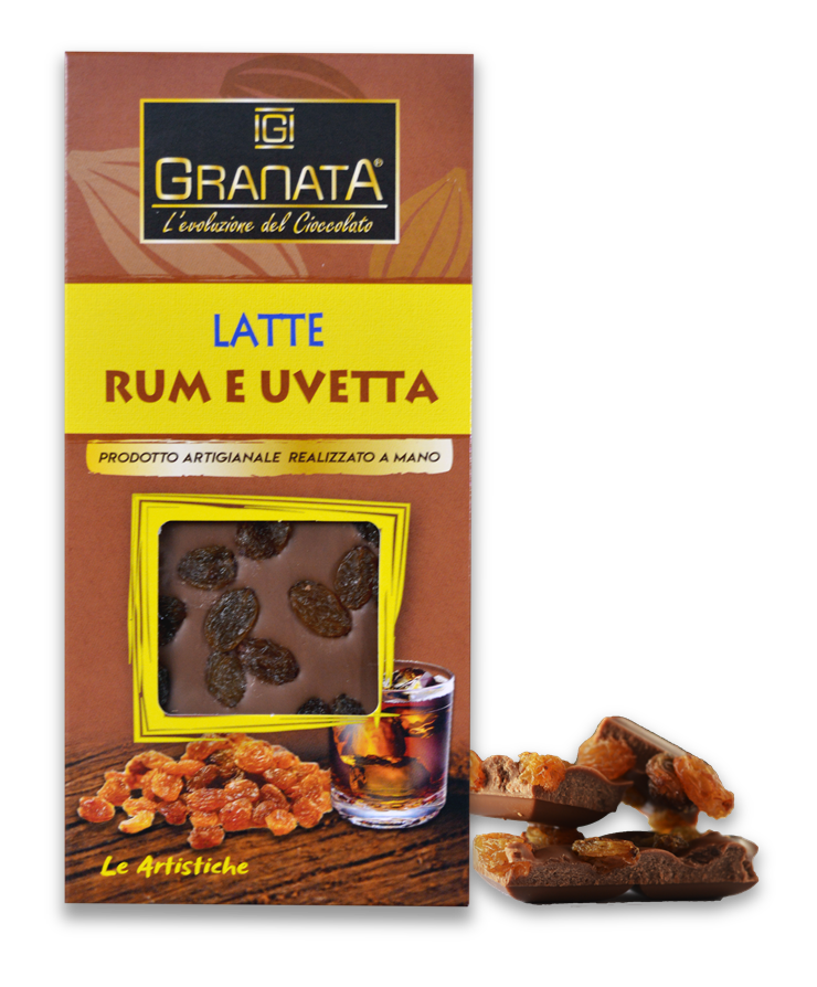 Tavoletta Latte Rum e Uvetta