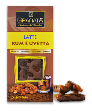 Tavoletta Latte Rum e Uvetta